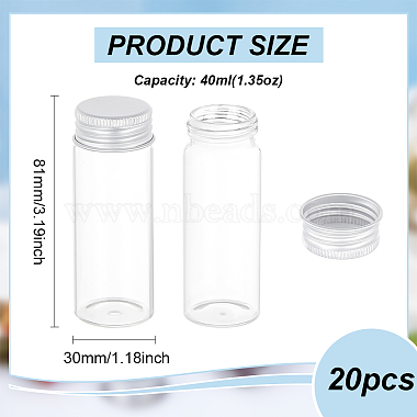 20piezas de recipientes para cuentas de vidrio(CON-BC0007-31B)-2