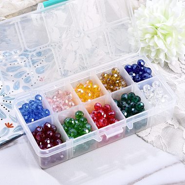 400Pcs 10 Colors Electroplate Glass Beads Strands(EGLA-SZ0001-12)-5