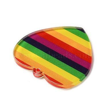 Pendentifs acryliques imprimés couleur arc-en-ciel(OACR-B006-01I)-3