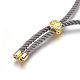 Fabrication de bracelet en corde de coton(KK-F758-03J-G)-3