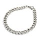 304 Stainless Steel Curb Chain/Twisted Chain Bracelets(STAS-A028-B143P)-1