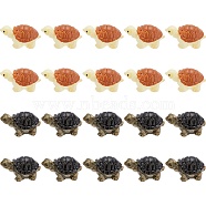 CRASPIRE 50Pcs 2 Colors Miniature Resin Mini Tortoise Display Decorations, for Home DIY Decorations, Mixed Color, 22x12x10.5mm, 25pcs/color(AJEW-CP0005-47)