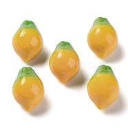 Fruit Opaque Resin Decoden Cabochons, Carambola, 28x20x18mm(RESI-H156-01-05)
