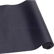 Imitation Leather, Garment Accessories, Rectangle, Black, 33x140cm(DIY-BC0010-38)