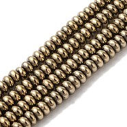 Electroplated Synthetic Non-magnetic Hematite Beads Strands, Rondelle, Antique Bronze Plated, 4x2mm, Hole: 1mm, about 181pcs/strand, 15.94''(40.5cm)(G-I364-I01-01C)