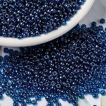 MIYUKI Round Rocailles Beads, Japanese Seed Beads, 8/0, (RR2273) Opaque Glazed Toast, 8/0, 3mm, Hole: 1mm, about 2111~2277pcs/50g