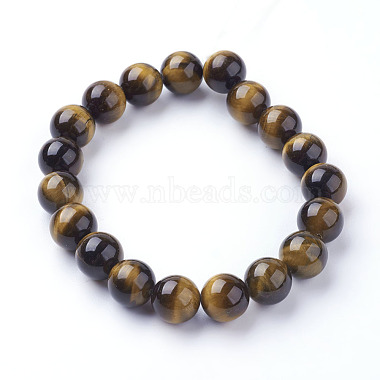 Natural Tiger Eye Beads Strands(G-C076-10mm-1B)-2