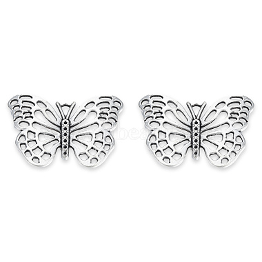 Antique Silver Butterfly Alloy Pendants