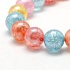 Electroplate AB Color Plated Synthetic Crackle Quartz Round Beads Strands(G-L155-8mm-07)-2