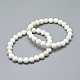 Bracelets extensibles en perles de magnésite naturelle(X-BJEW-K212-A-008)-1