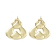 Hollow Teardrop Brass Stud Earrings(EJEW-Q811-10G)-1