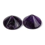 Natural Amethyst Cabochons, Cone, 30x17.5mm(G-Q184-01F)