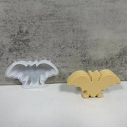 Halloween Theme Candles Silicone Molds, Epoxy Resin Candle Making, Bat, 74x130x24mm(SIL-B075-07C)