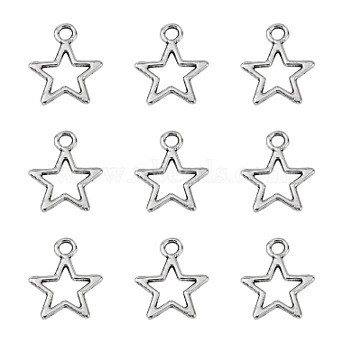Silver Star Alloy Charms