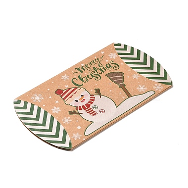 Christmas Theme Cardboard Candy Pillow Boxes(CON-G017-02E)-4