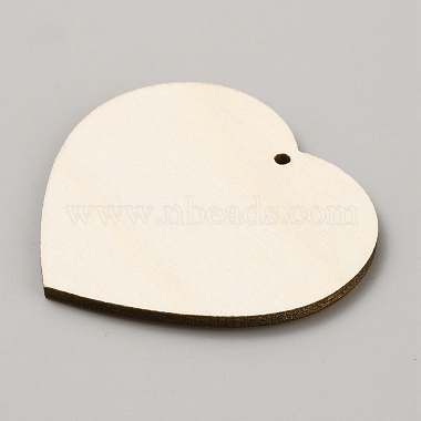 pendentifs en bois à face unique imprimés en forme de cœur(WOOD-CJC0011-07L)-2