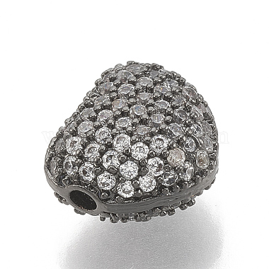 Perles de zircone cubique micro pave en Laiton(ZIRC-T006-11B)-2