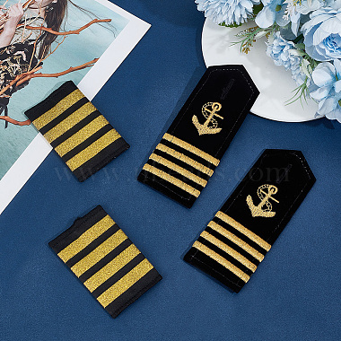 2 Pairs 2 Styles Polyester Fiber Epaulettes(AJEW-CN0008-34)-4