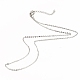 Iron Cable Chain Necklace Making(MAK-I019-01B-P)-1