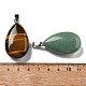 Teardrop Gemstone Pendants(G-P563-01P)-2