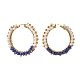Glass Beads Braided Big Hoop Earrings(EJEW-JE04848-04)-2
