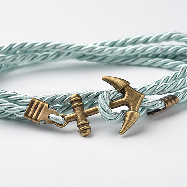Two Loops Polyester Cord Wrap Bracelets(BJEW-M193-05)-2