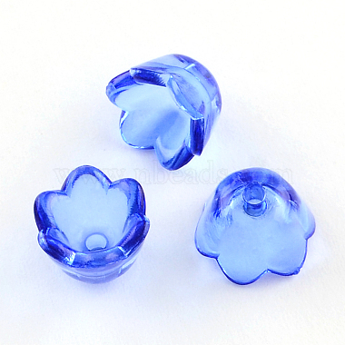 10mm LightBlue Flower Acrylic Beads
