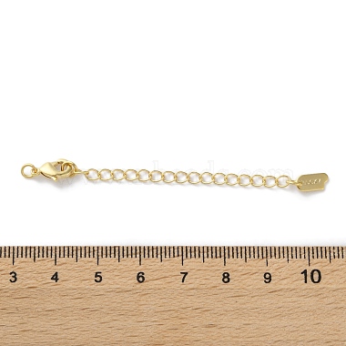 Brass Lobster Clasps & Ends with Chain(KK-F880-35G)-4