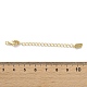 Brass Lobster Clasps & Ends with Chain(KK-F880-35G)-4