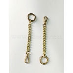 Iron Curb Chain Bag Extender Chain, with Alloy Swivel Clasps, Bag Replacement Accessories, Golden, 16cm(FIND-WH0071-28G)