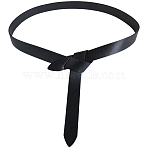 1Pc PU Imitation Leather Knot Strap Belts, Black, 1300x22.5x2.5mm(AJEW-CL0001-42A)