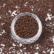 TOHO Round Seed Beads, 11/0, Japanese Seed Beads, (1708) Gilded Marble Red, 11/0, 2x1.5mm, Hole: 0.5mm, about 20000pcs/bag, 100g/bag(SEED-R049-1708)