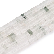 Natural Quartz Beads Strands, Square, 2.5x2.5x1.5mm, Hole: 0.8mm, about 225~245pcs/strand, 14.92~15.39 inch(37.9~39.1cm)(G-N342-67)