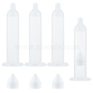 Plastic Dispensing Syringes, with Piston, Clear, 129x45x30mm, Hole: 2mm, Piston: 23x28mm, Capacity: 30ml(1.02 fl. oz)(TOOL-GA0001-25)