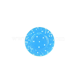 Resin Plates, Miniature Ornaments, for Garden Dollhouse Accessories, Deep Sky Blue, 22x6mm(PW-WG3660B-02)