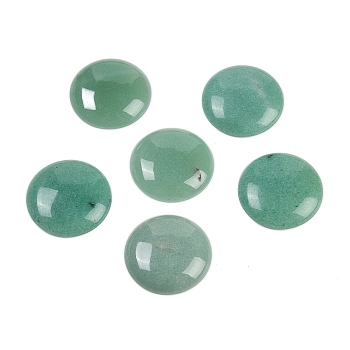 Natural Green Aventurine Cabochons, Half Round/Dome, 25x5.5mm