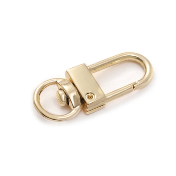 Alloy Swivel Snap Clasps, for Bag Making, Golden, 33x13mm