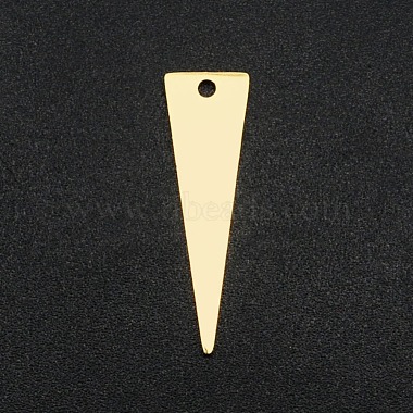 Real 18K Gold Plated Triangle 201 Stainless Steel Pendants