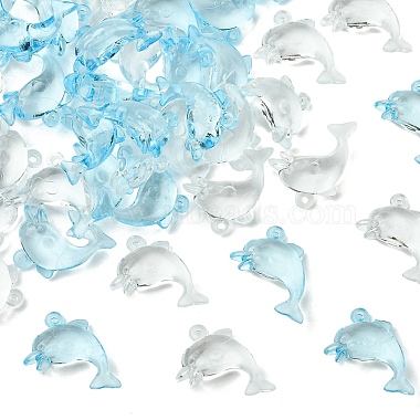 50St&uuml;ck 2 Farben transparente Acrylanh&auml;nger(MACR-YW0004-33)-1