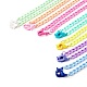 7Pcs 7 Colors Personalized Acrylic Curb Chain Necklace Sets(NJEW-JN03515)-1