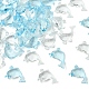 50St&uuml;ck 2 Farben transparente Acrylanh&auml;nger(MACR-YW0004-33)-1