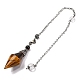 Natural Tiger Eye Rhombus Faceted Poined Dowsing Pendulums(G-Q184-05H-AS)-3