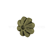 Tibetan Style Alloy Flower Spacer Beads, Cadmium Free & Nickel Free & Lead Free, Antique Bronze, 5.5x2mm, Hole: 1.8mm, about 6300pcs/1000g(TIBEB-0885-AB-FF)