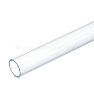 Round Transparent Acrylic Tube, for Crafts, Clear, 305x25mm, Inner Diameter: 20.3mm(AJEW-WH0324-76A)