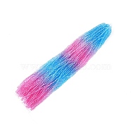 Gradient Color Baking Painted Glass Bead Strands, Faceted, Bicone, Colorful, 6x5.5mm, Hole: 1.2mm, about 47pcs/strand, 10.43''(26.5cm)(DGLA-A039-T6mm-A06)