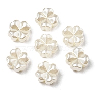 ABS Imitation Pearl Beads, Clover, 11x11x5.5mm, Hole: 1.6mm(OACR-K001-14)