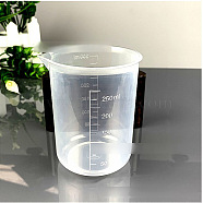 Measuring Cup Plastic Tools, Clear, 6.9~7.7x9.7cm, Capacity: 250ml(8.45 fl. oz)(X-TOOL-WH0100-11-250ml)