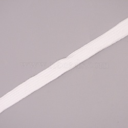 Cotton Cords, Flat, Garment Accessories, White, 11x1.2mm(OCOR-WH0068-46A)