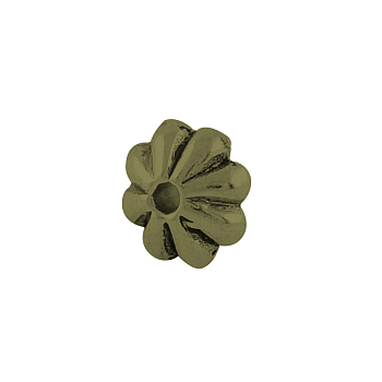 Tibetan Style Alloy Flower Spacer Beads, Cadmium Free & Nickel Free & Lead Free, Antique Bronze, 5.5x2mm, Hole: 1.8mm, about 6300pcs/1000g