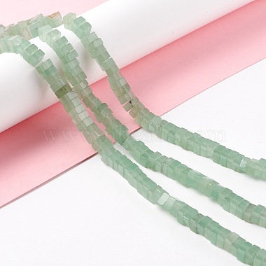 Natural Green Aventurine Beads Strands(G-K326-03A)-2